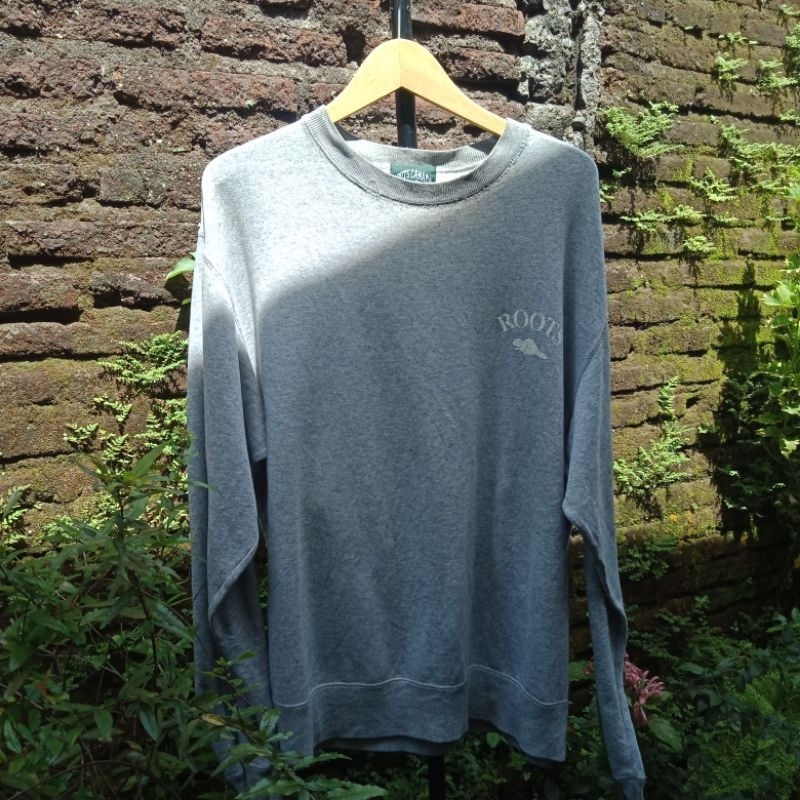 Roots Canada Grey Crewneck