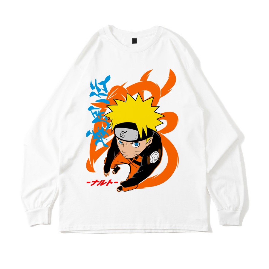 KAOS LENGAN PANJANG NARUTO UZUMAKI ANIME NARUTO SHIPPUDEN | LONG SLEEVE T-SHIRT