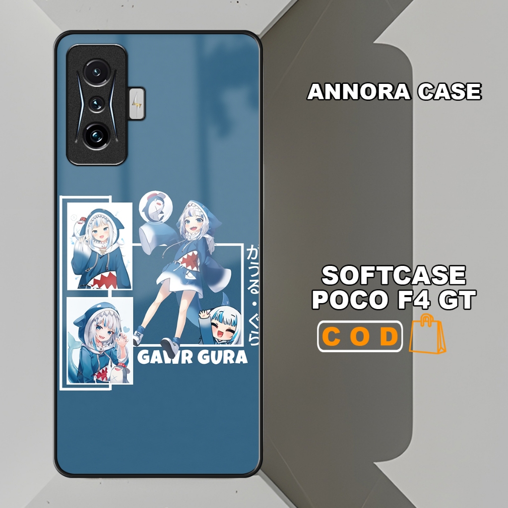 Softcase vtuber Case Pelindung hp Poco F4 / F4 GT Poco M5 Poco M4 Pro Poco C40  Poco M3 Pro 5G Poco 