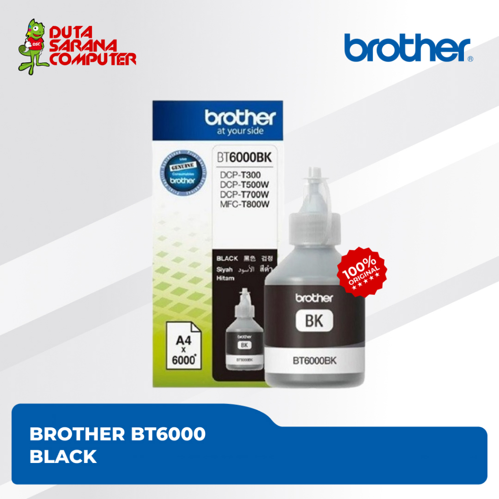 TINTA BROTHER Black Ink Cartridge BT-6000BK BT6000BK BT 6000BK Tinta Black Brother MURAH
