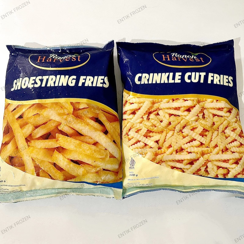 

Ranch Harvest Kentang Shoestring | Crinkle Cut 1kg