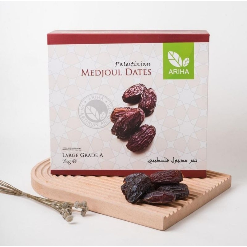 

Kurma Medjool Ariha LARGE 2 kg & MEDIUM 2 KG ASLI PALESTINA Medjoul Medjol