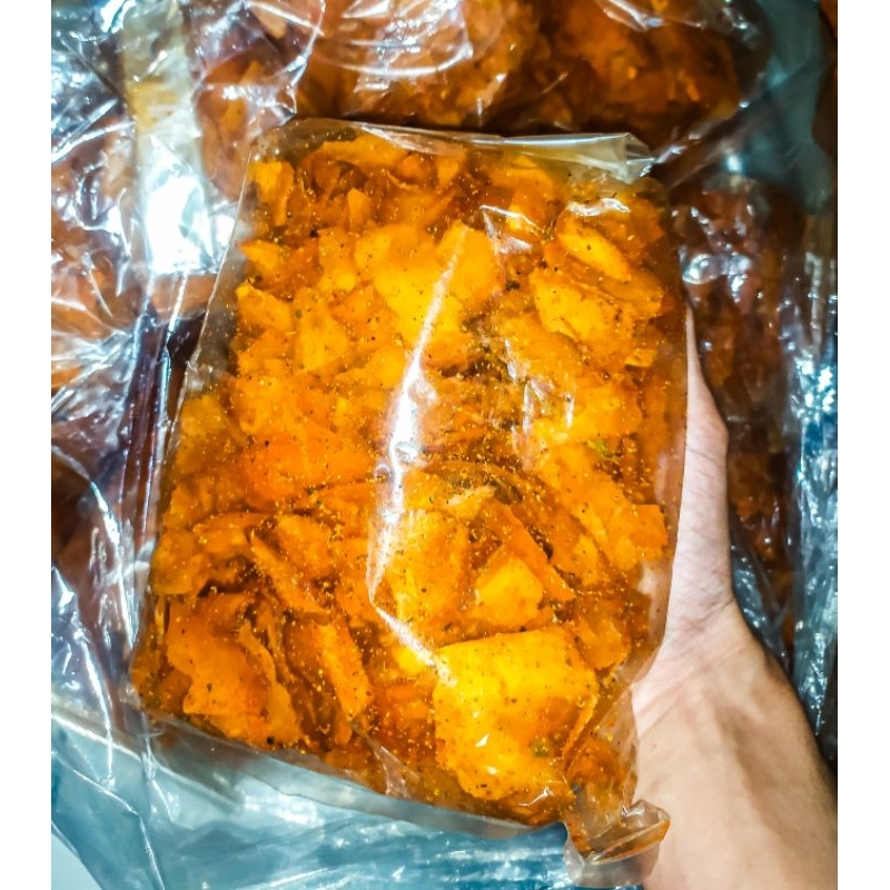 

Kripset dau jeruk 250 gram pedas termurah