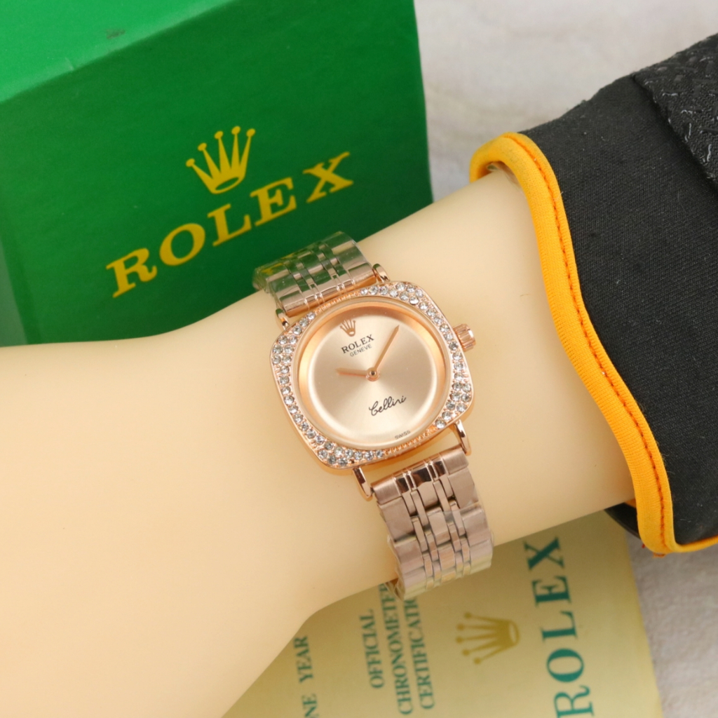 [ Jam Rolex ] Jam Tangan Wanita Rolex Cellini Fashion - Jam Tangan Wanita Terbaru Rolex Persegi Fash