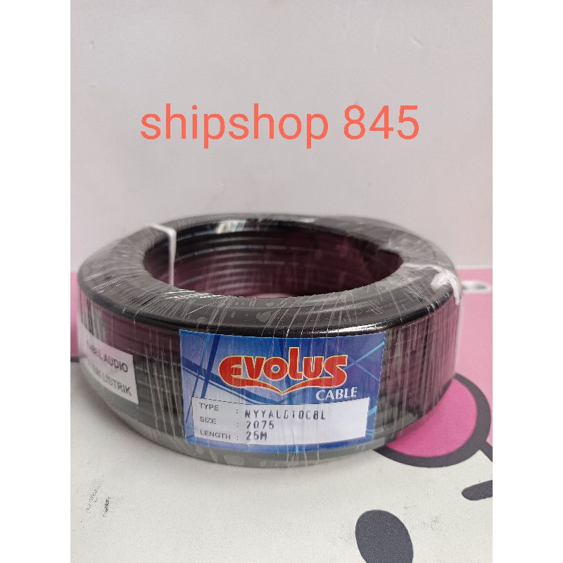 EVOLUS KABEL AUDIO/LISTRIK SERABUT 2X075 PANJANG 25METER