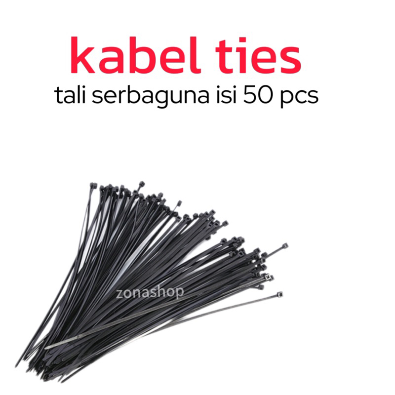 

kabel ties hitam 10cm 15cm 20cm Nylon cable tie kuat tali serbaguna