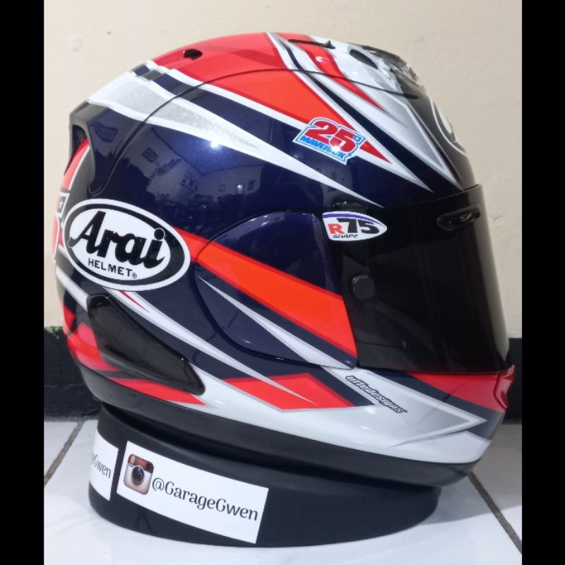 Helm Helmet Arai RX7X Maverick Vinales 25 Size M Second