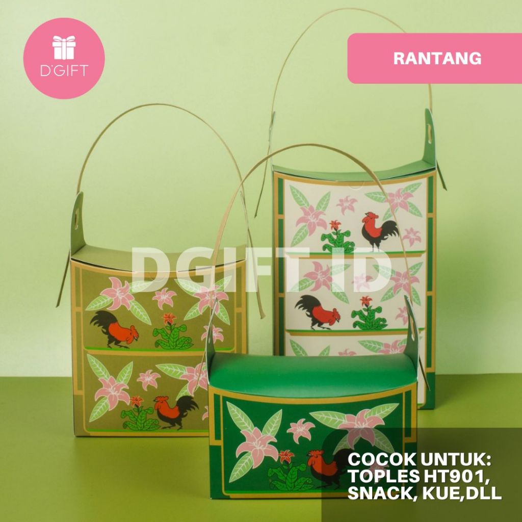 RANTANG-Box Kue Kering Lebaran Hampers Dus Kue Idul Fitri Toples 350gr