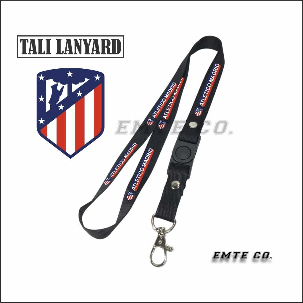 

LANYARD ATLETICO MADRID TALI LANYARD ID CARD/GANTUNGAN HP