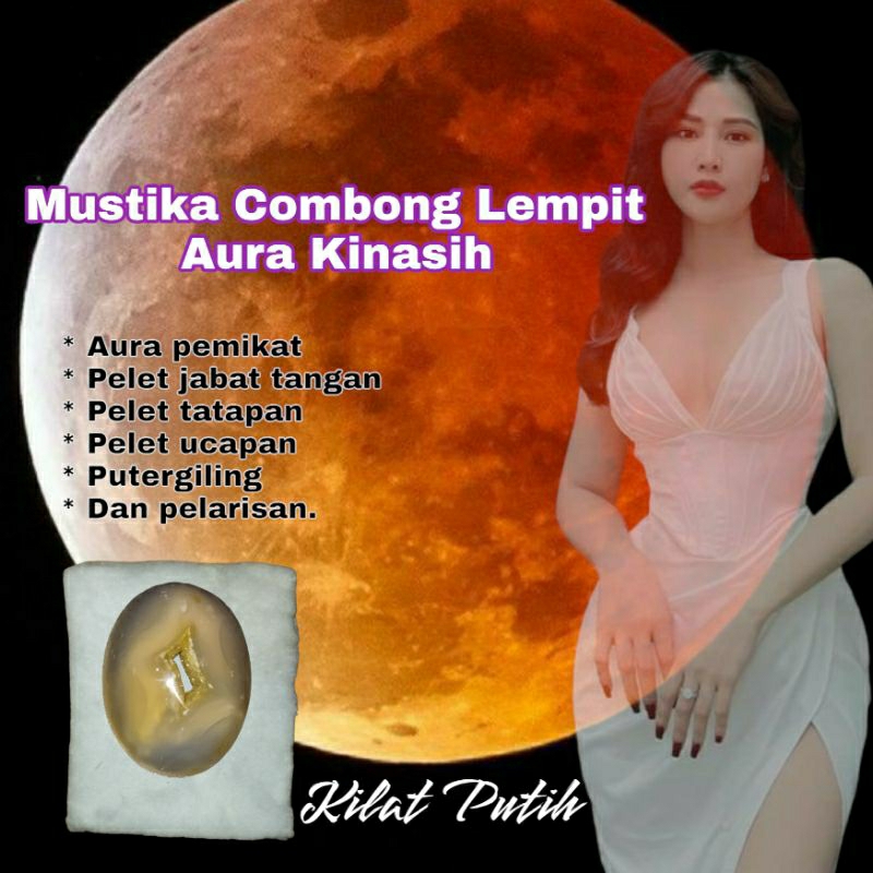 NATURAL BATU COMBONG PUTIH LEMPIT