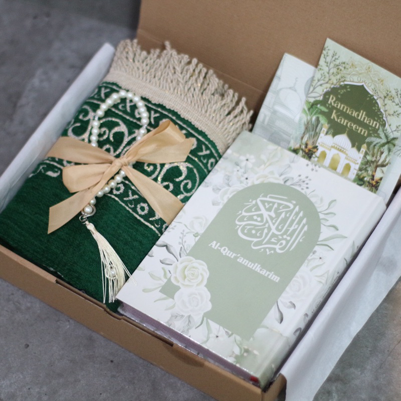 paket sajadah alquran hampers lebaran idul fitri seserahan alat sholat mahar pernikahan kado perempu