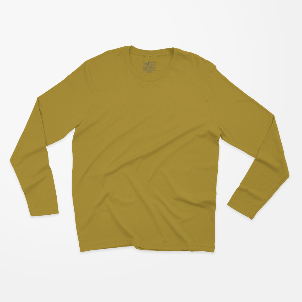 Blank T-shirt Long Sleeve Honey (Kaos Polos Kuning Busuk)