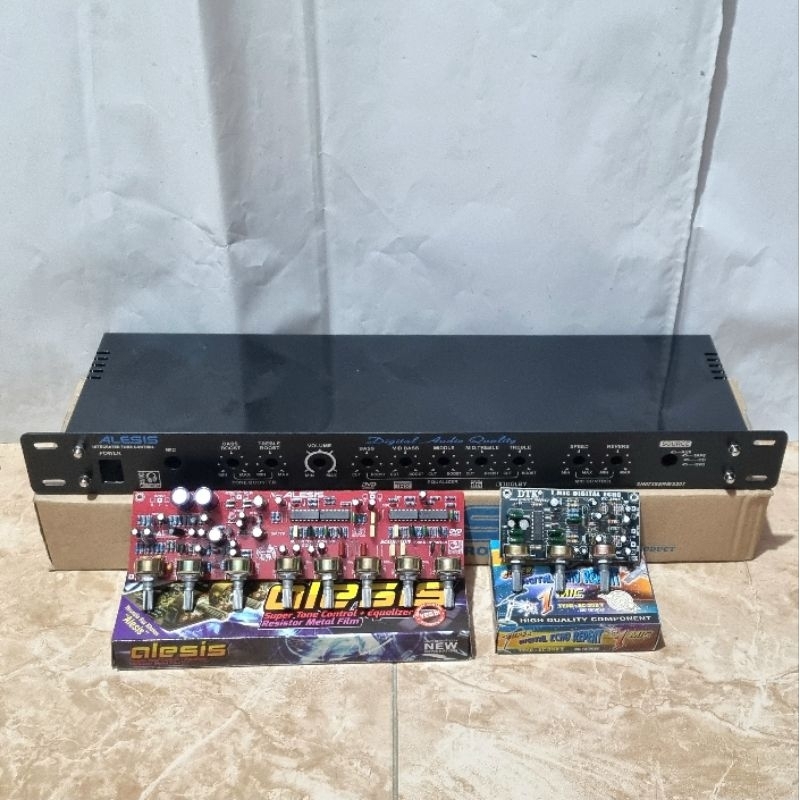 Paket Super Tone Control Equiliser Alesis Plus Box Dan Echo Digital
