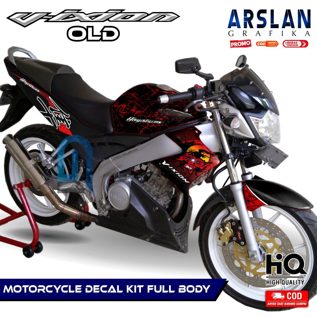 [BISA COD] Decal Vixion OLD Full Body Decal Vixion OLD 2009 Full Body Dekal Vixion Lama Variasi / De