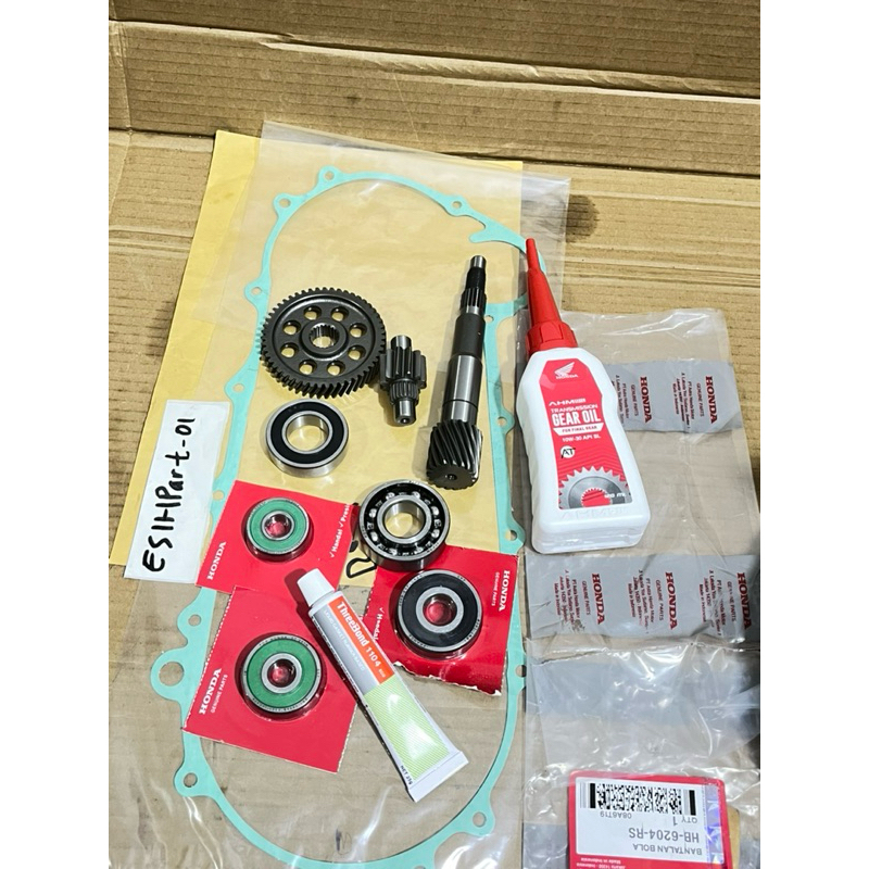Gigi rasio gardan KVY plus bearing Honda Beat karbu Scoopy Spacy karbu