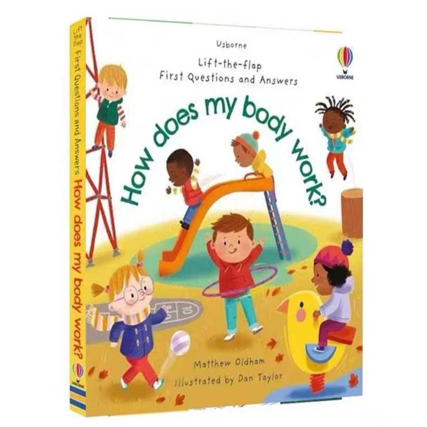 U$borne lift-the-flap First Question and Answer How does my body work? Buku edukasi anak children ed