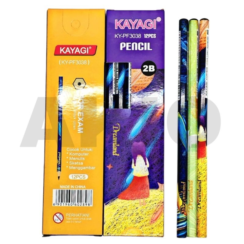 

Pensil 2B Murah KAYAGI Karakter DREAMLAND Lucu Pensil Ujian Pensil Kayu Tulis Komputer KY-PF3038