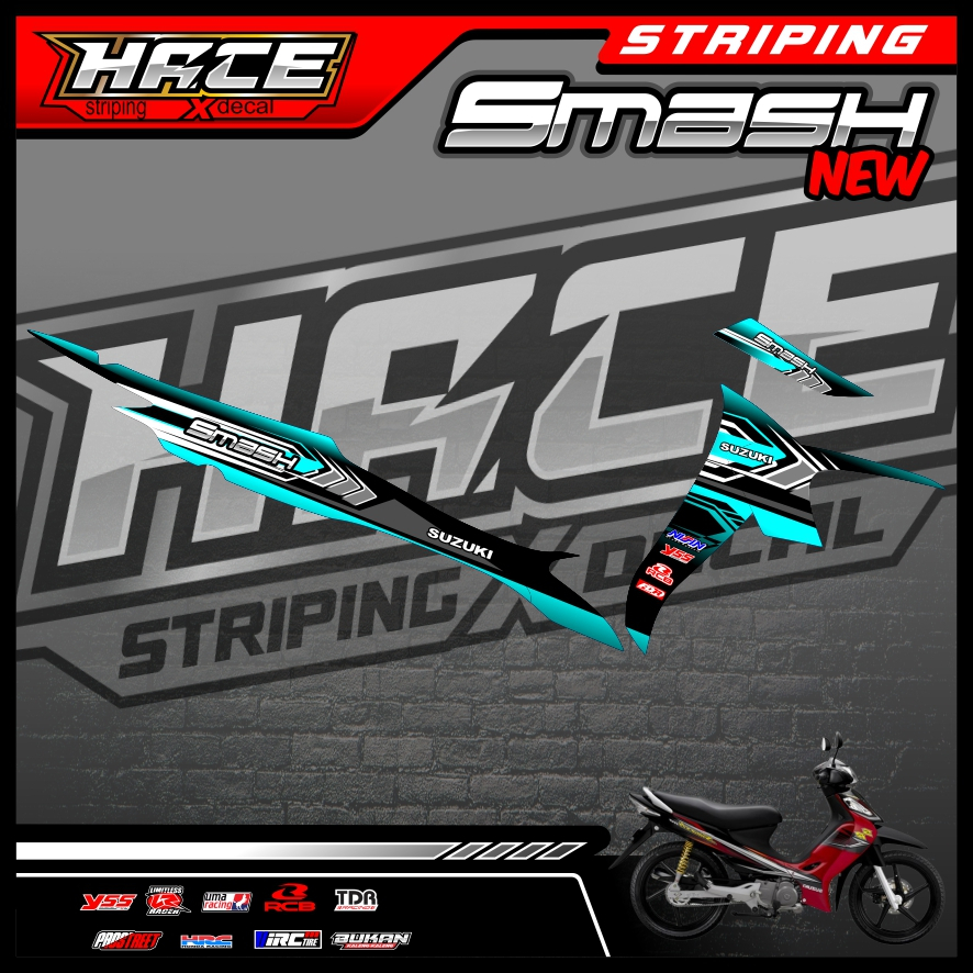 244 STICKER STRIPING SMASH NEW - STRIPING SMASH NEW PREMIUM