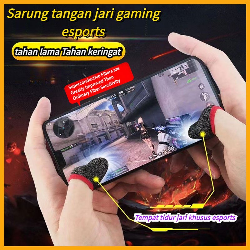 Sarung Jempol Anti Keringat Isi 2 Finger Sleeve Untuk Tangan Jari Jempol Sarung Tangan Untuk Esports