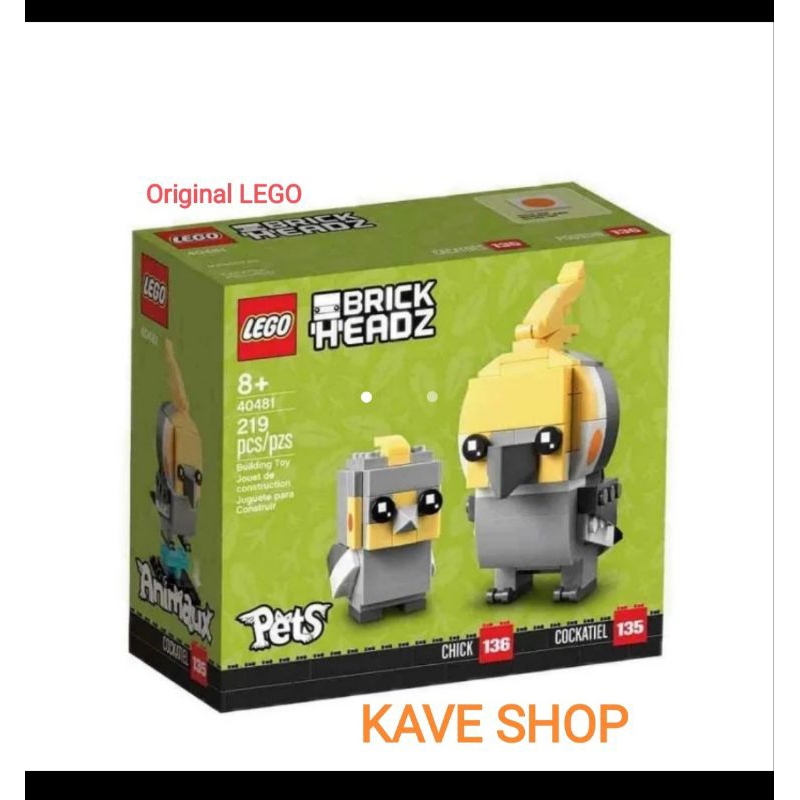 LEGO 40481 Brickheadz : Cockatiel - Original LEGO - NEW