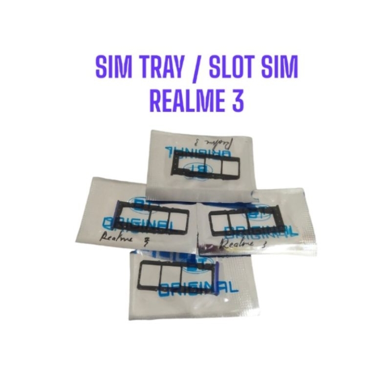 SIM TRAY SIM LOCK SLOT SIM DUDUKAN SIM REALME 3 - SIMTRAY REALME 3