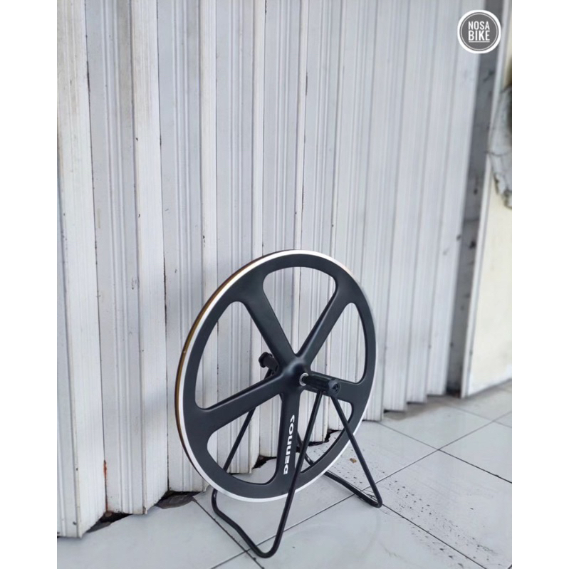 Velg Dennos Palang 5 Brakeline 700c Hitam Velg Dennos Depan