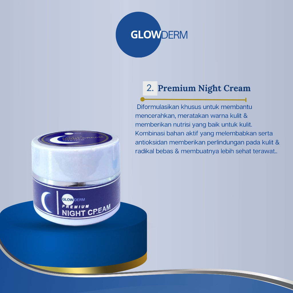 Premium night cream glowderm