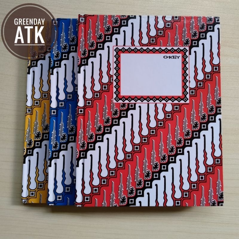 

Buku Batik Hard Cover Okey kwarto 100 lembar 21 x 16 cm