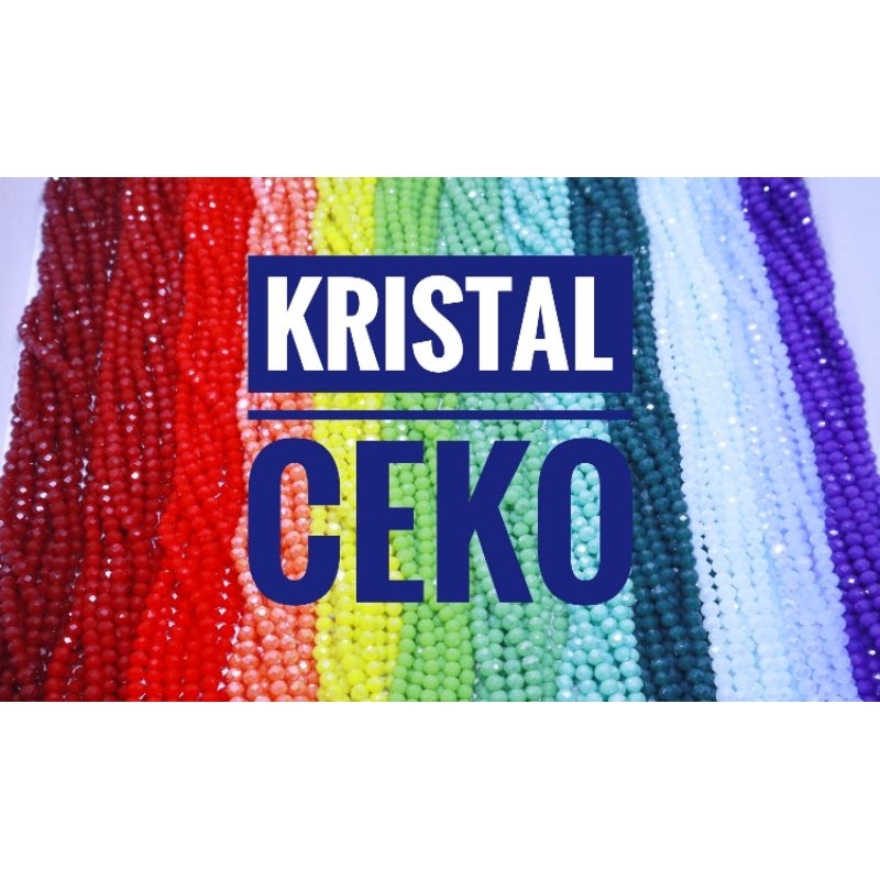 KRISTAL CEKO DOFF 4MM • ROUNDELL CZECH CRYSTAL • CEKO DONAT 4MM