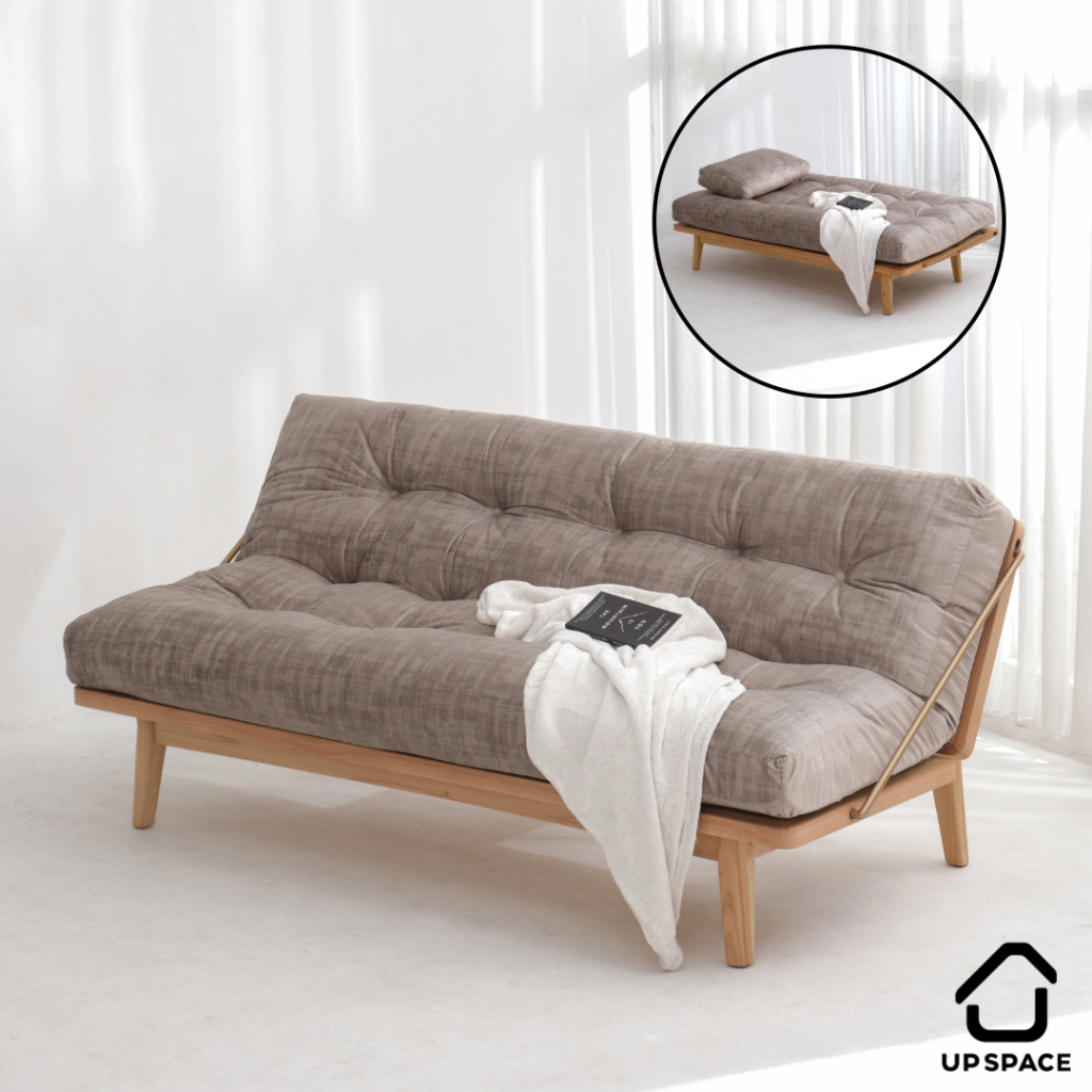 Up Space Kern Sofa Bed / Sofa Kayu / Sofa Lipat / Dipan Kayu / Kasur Lipat / Sofa Scandinavian Minim