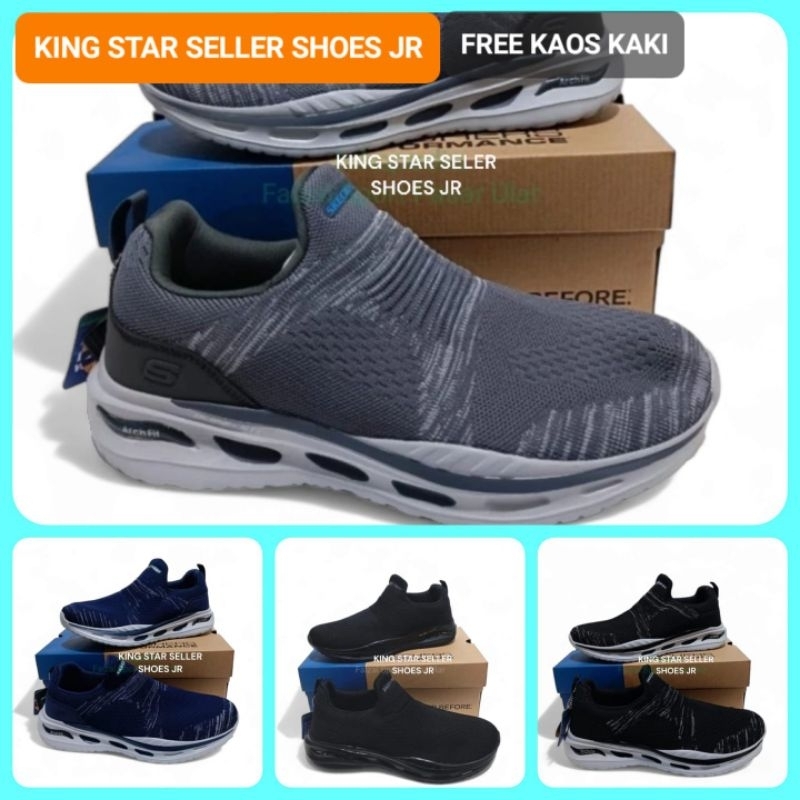 SEPATU SKECHERS GO WALK ARCH FIT ULTRA SOCKS / SKECHERS PRIA / SKECHERS