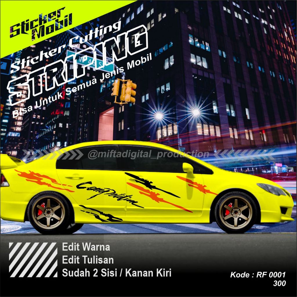 stiker sticker mobil stiker toyota vios stiker body mobil vios stiker list variasi toyota vios stike