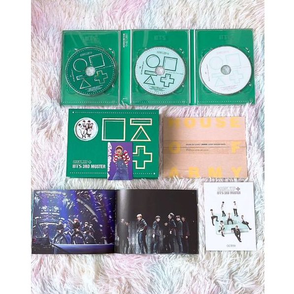 BTS 3RD MUSTER DVD FULLSET UNSEALED TAEHYUNG PHOTOCARD PC V OFFICIAL