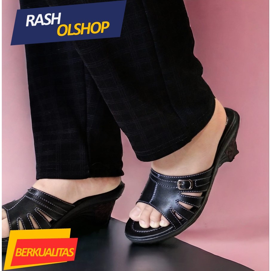 Sandal Wanita Wedges Kekinian  Sandal Selop Wanita Kondangan