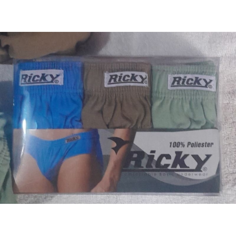 celana dalam pria isi 3pcs merek ricky m l xl