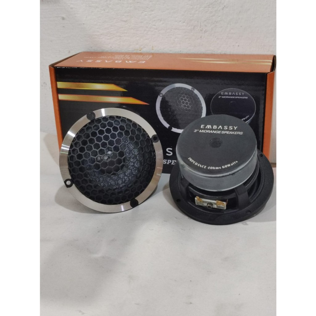 Speaker Midrange Embassy 3" Tweeter Mobil Midrange Embassy