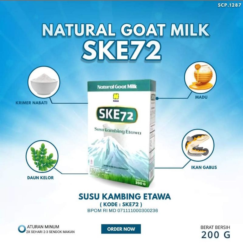 

100% Original | SKE 72 Susu Etawa Ektrak Ikan Gabus & Daun kelor