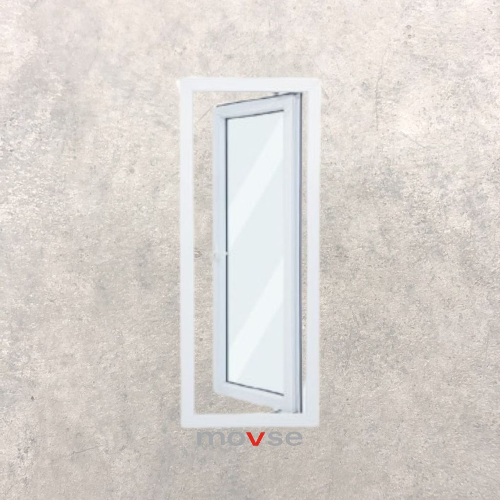 Alexander Window - Jendela Single Casement UPVC 60 x 150 cm Putih