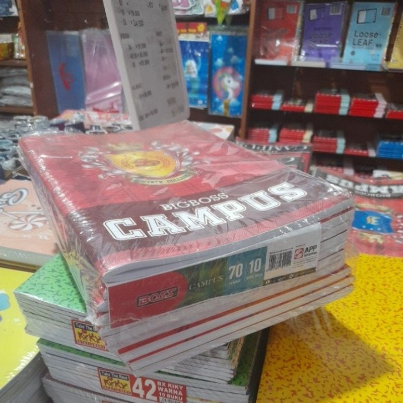Buku Tulis SINAR DUNIA 70 Lembar (10 Buku) BIG BOSS
