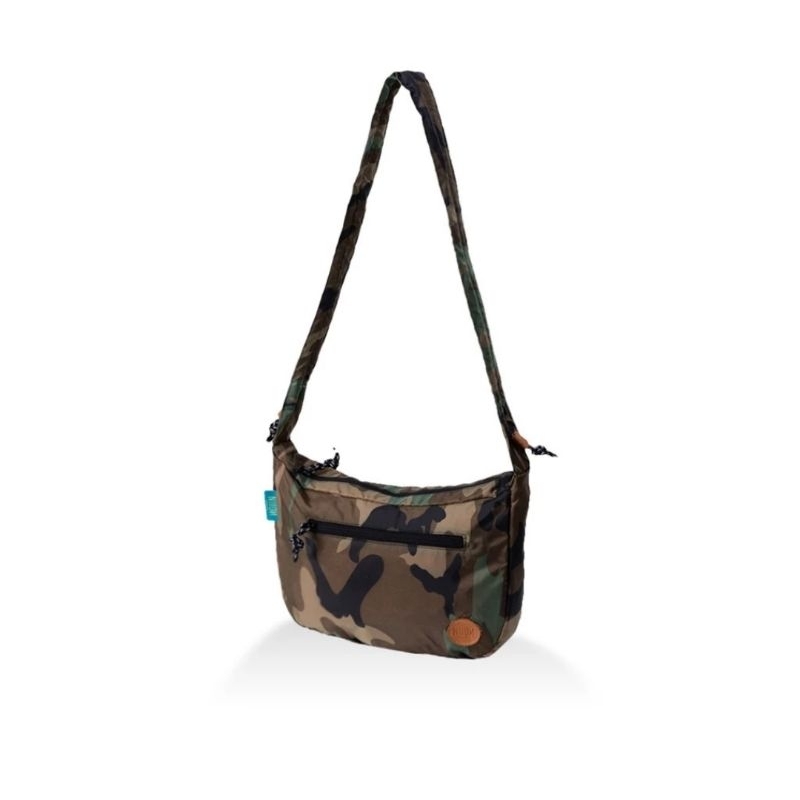 Niion Hipbag Camo Darkbrown Sling Bag Foldable
