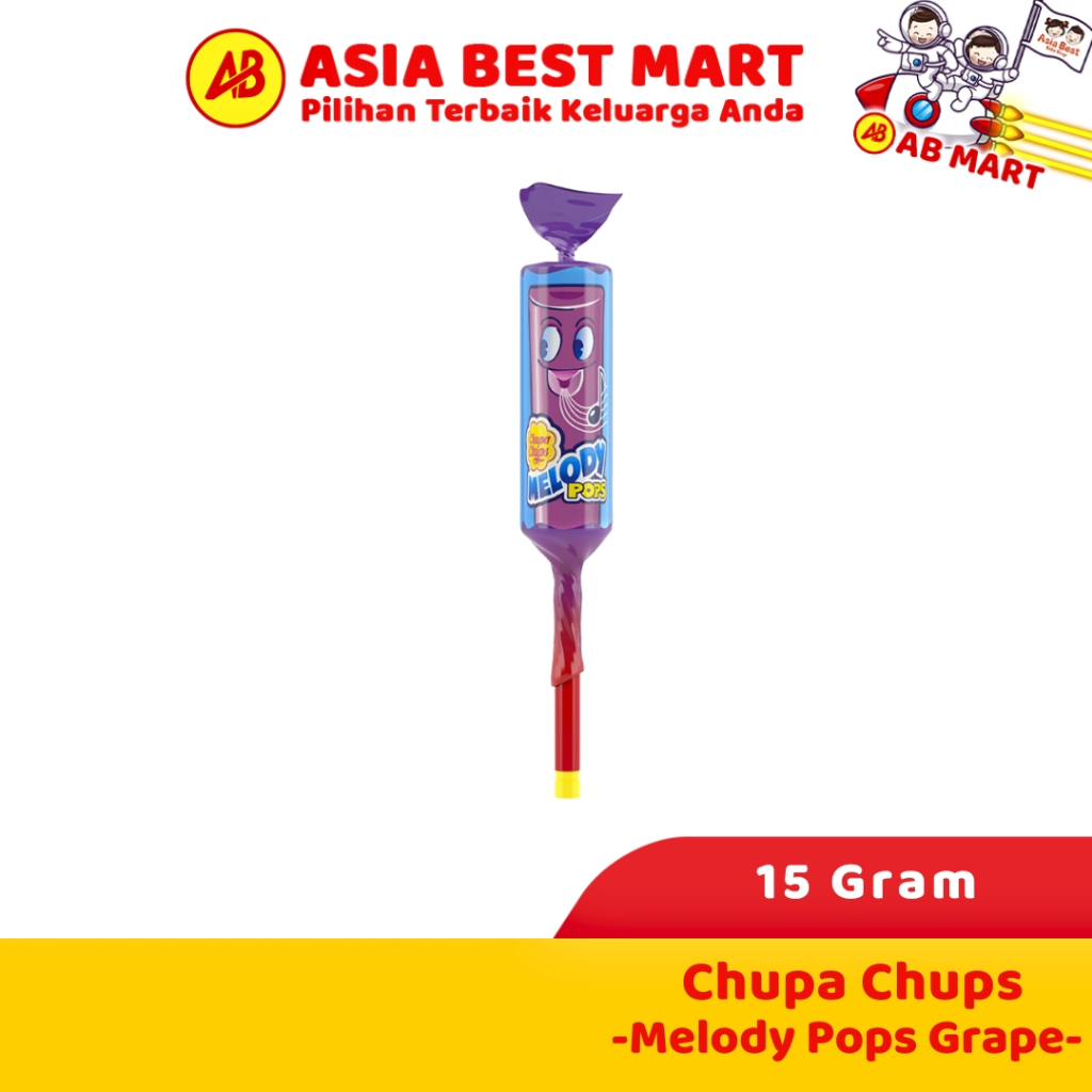 

Chupa Chups Melody Pops Grape 15 Gr Permen