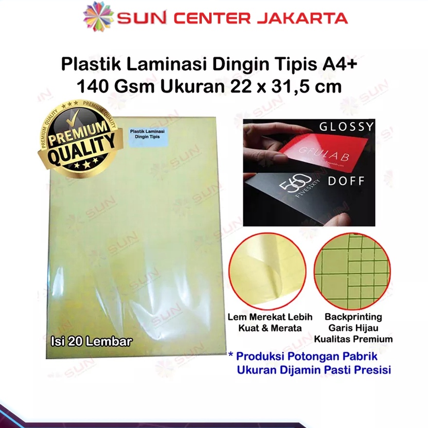 

77 Plastik Laminasi Dingin 14 gsm A4 isi 2 lembar Motif Glossy Mengkilap Doff Matte Lapisan Sticker Bening Transparant Pelapis Laminating Kertas Foto Glossy Photo Paper Cold Lamination