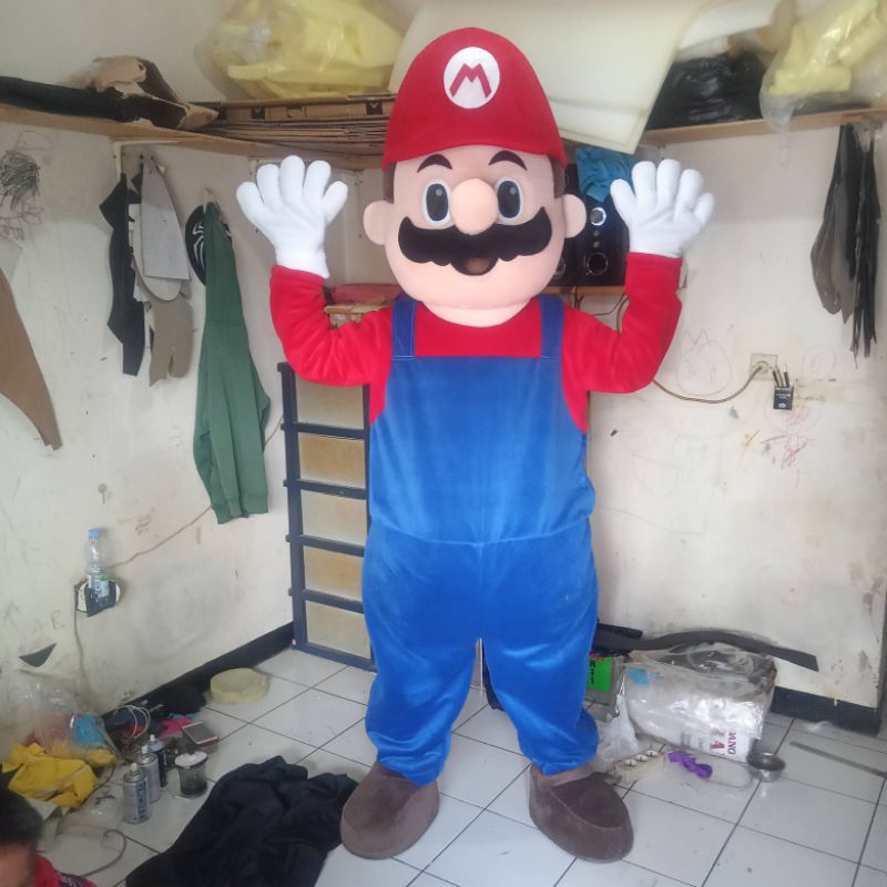 kostum badut Mario Bros