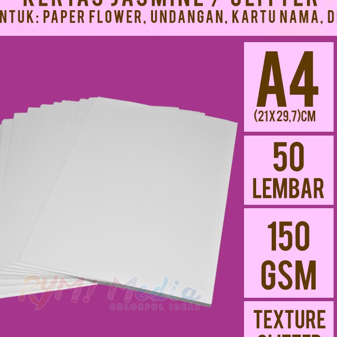 

FSASH SALE Jasmine Glitter 15 gsm A4 isi 5 lembar Kertas Jasmine Glitter Putih A4 15 gram Kertas Blangko Undangan Karton Ijasah Sertifikat Flower ukuran A4