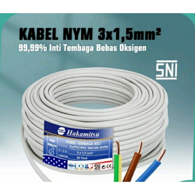 kabel listrik NYM SNI asli tembaga