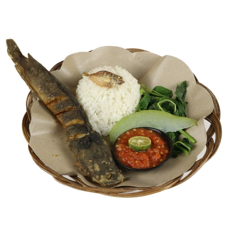 

Nasi Tempong Ikan Lele