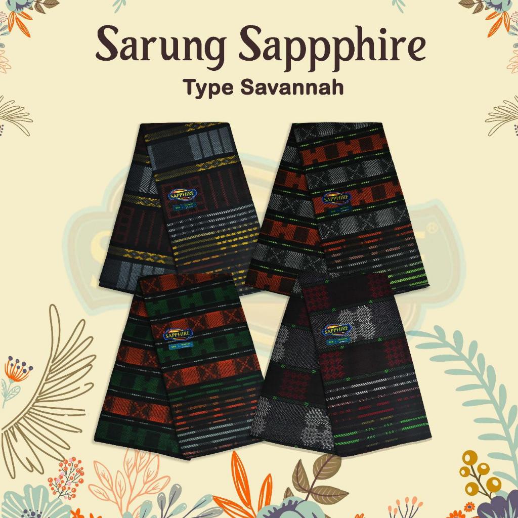 sarung dewasa Sapphire tipe savannah harga terjangkau kualitas bagus aneka warna dan motif