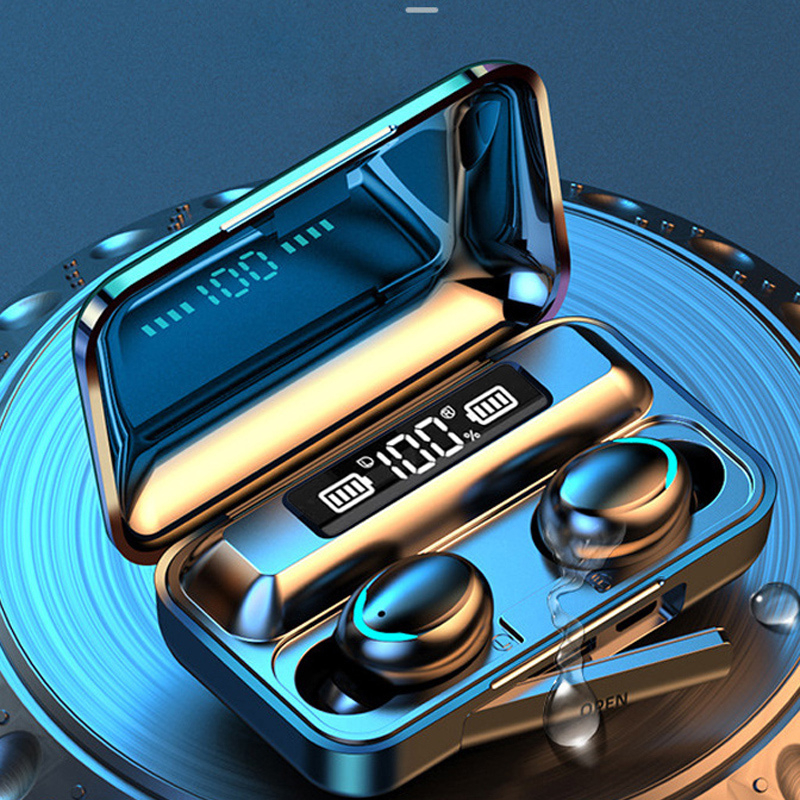 earphone Bluetooth TWS F9-5 gaming / headset bluetooth gaming f9-5 / earphone + powerbank / earphone