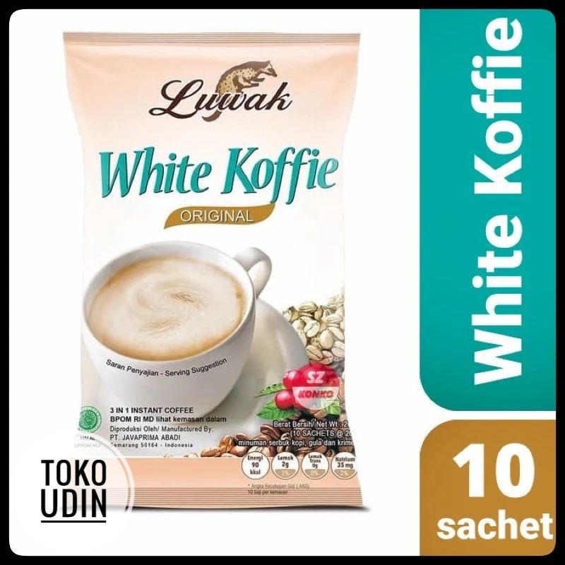 

LUWAK White Koffie Renceng isi 20gr x 10 pcs | Kopi Luwak | Kopi 3 in 1 instant | BPOM | HALAL | COD |Buatan Lokal