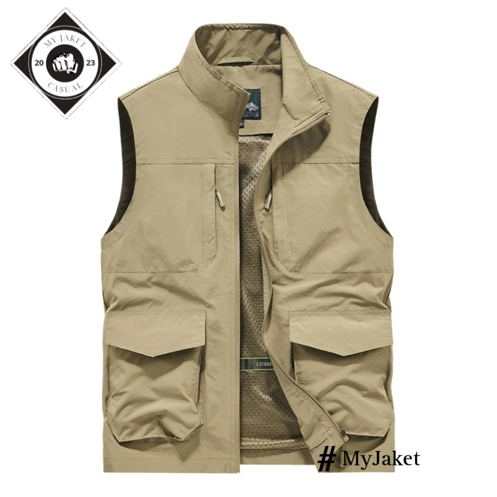 Jaket import pria Jaket rompi pria keren Jaket rompi parasut